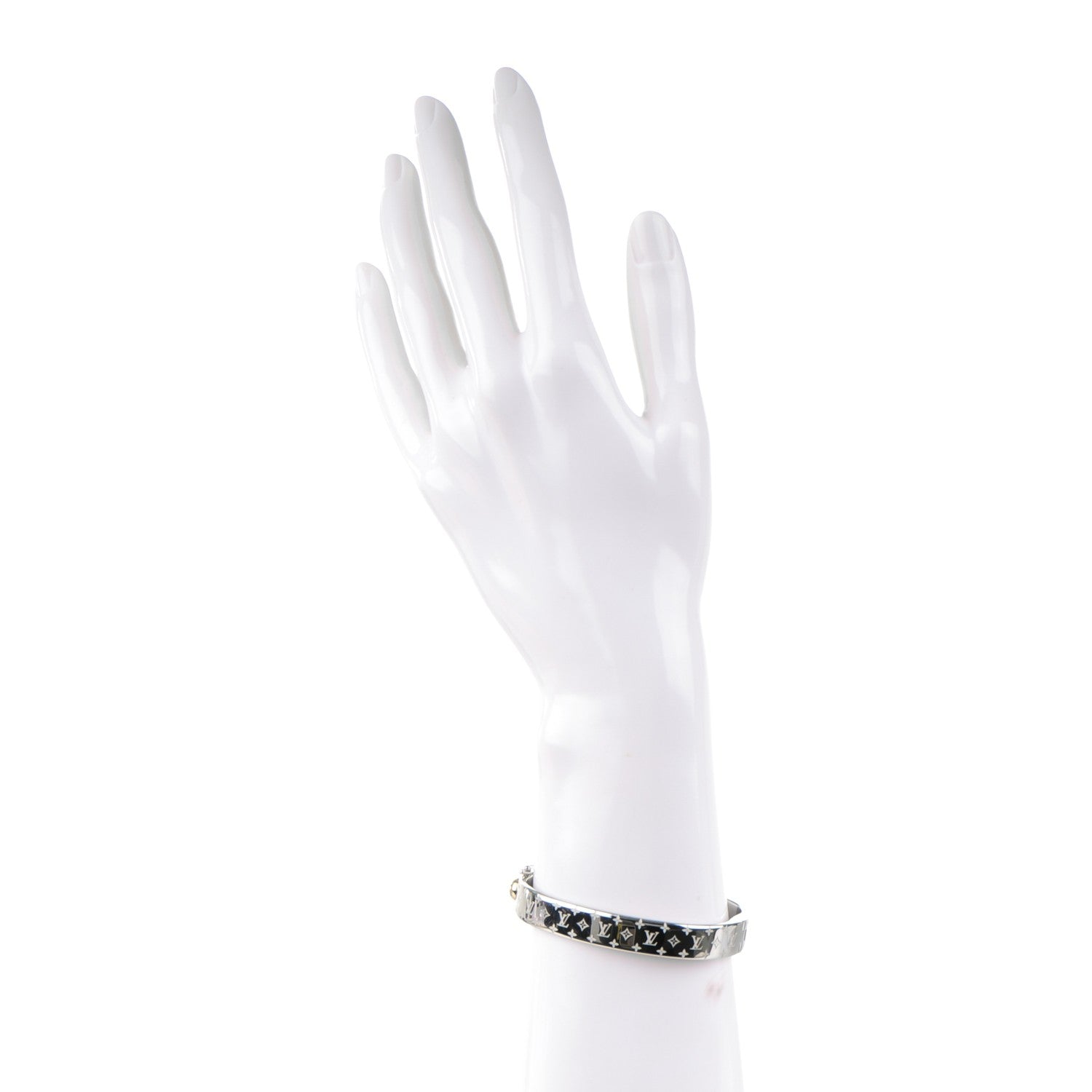 Louis Vuitton Palladium Monogram Nanogram Cuff S 2 of 6