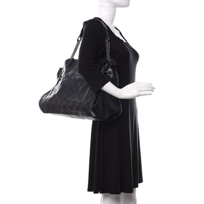 Chanel Calfskin CC Crave Tote Black 2 of 10