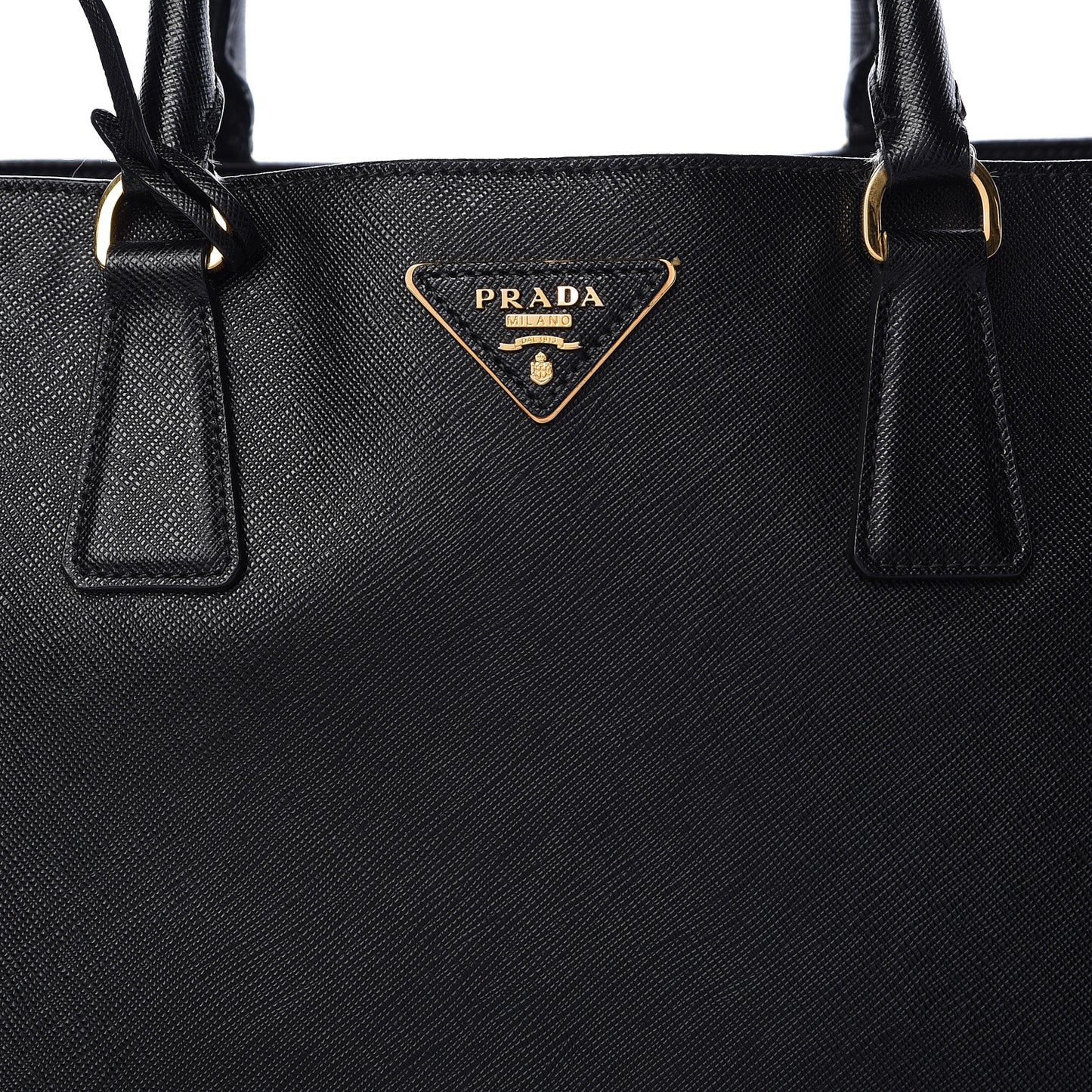 Saffiano Lux Large Tote Black
