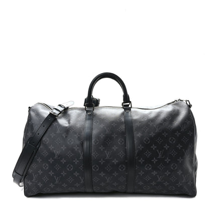Louis Vuitton Monogram Eclipse Keepall Bandouliere 55 1 of 11