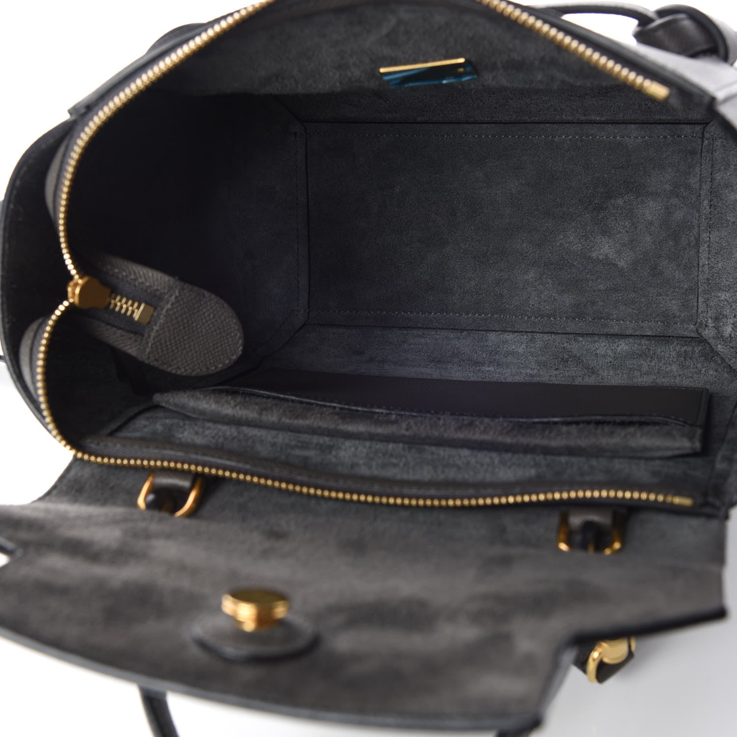 Celine Baby Grained Calfskin Micro Belt Bag Grey 6 of 14