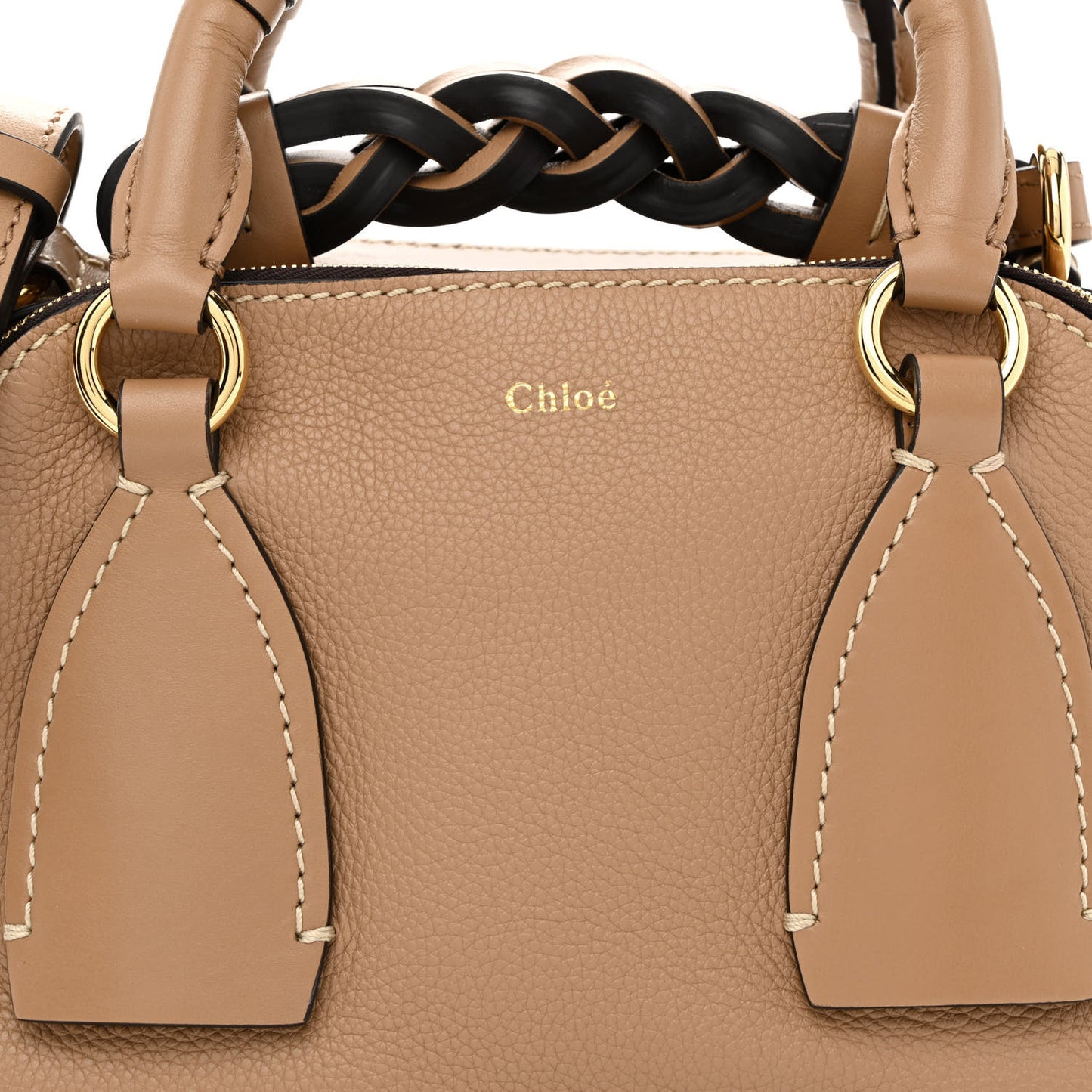 Calfskin Small Daria Cement Brown