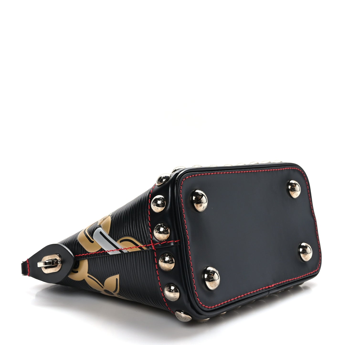 Epi Chain Flower Print Mini Lockit Black