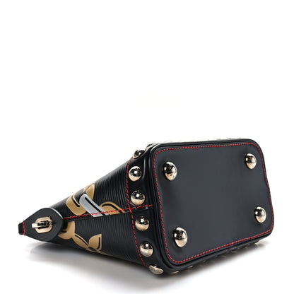 Louis Vuitton Epi Chain Flower Print Mini Lockit Black 4 of 8