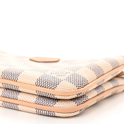 Louis Vuitton Damier Azur Double Zip Pochette 11 of 13