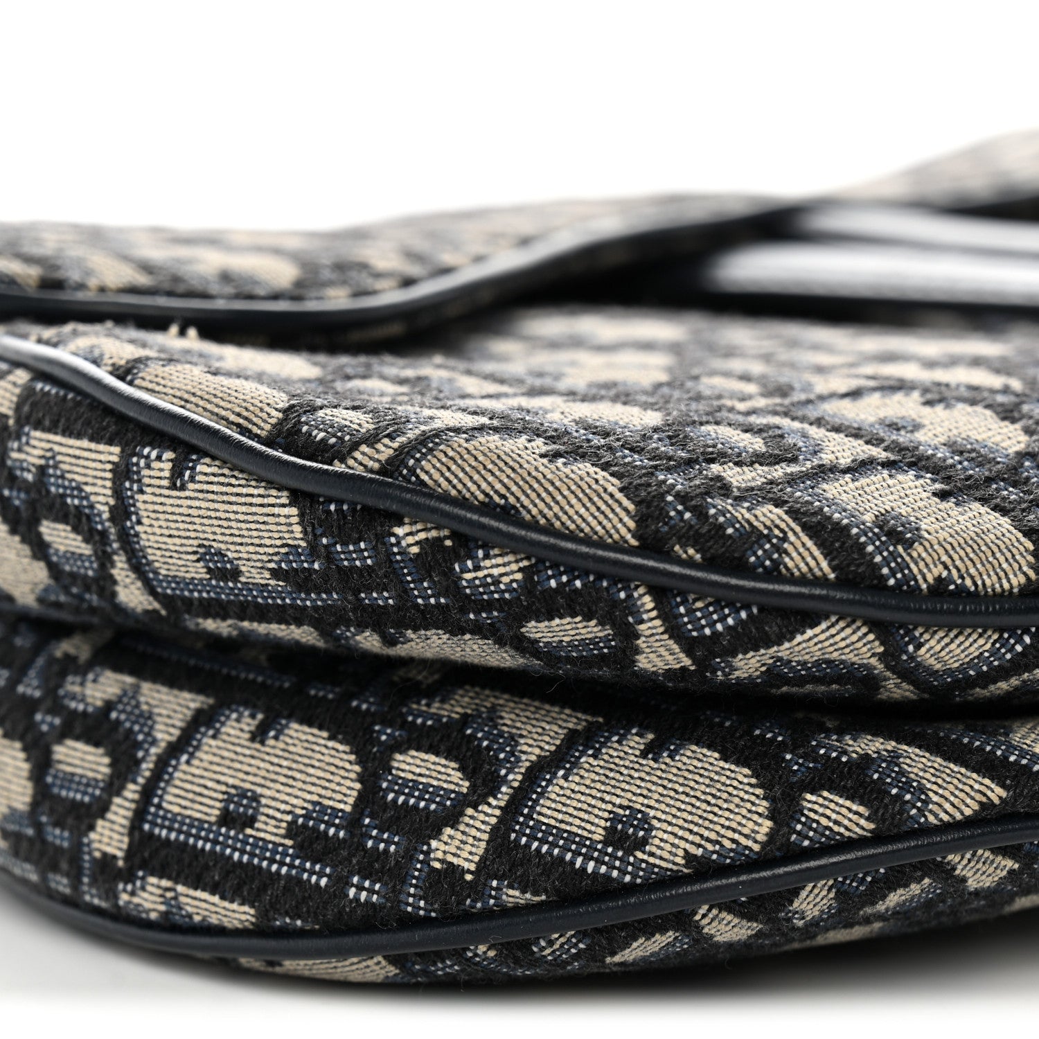 Christian Dior Oblique Saddle Bag Blue 10 of 12