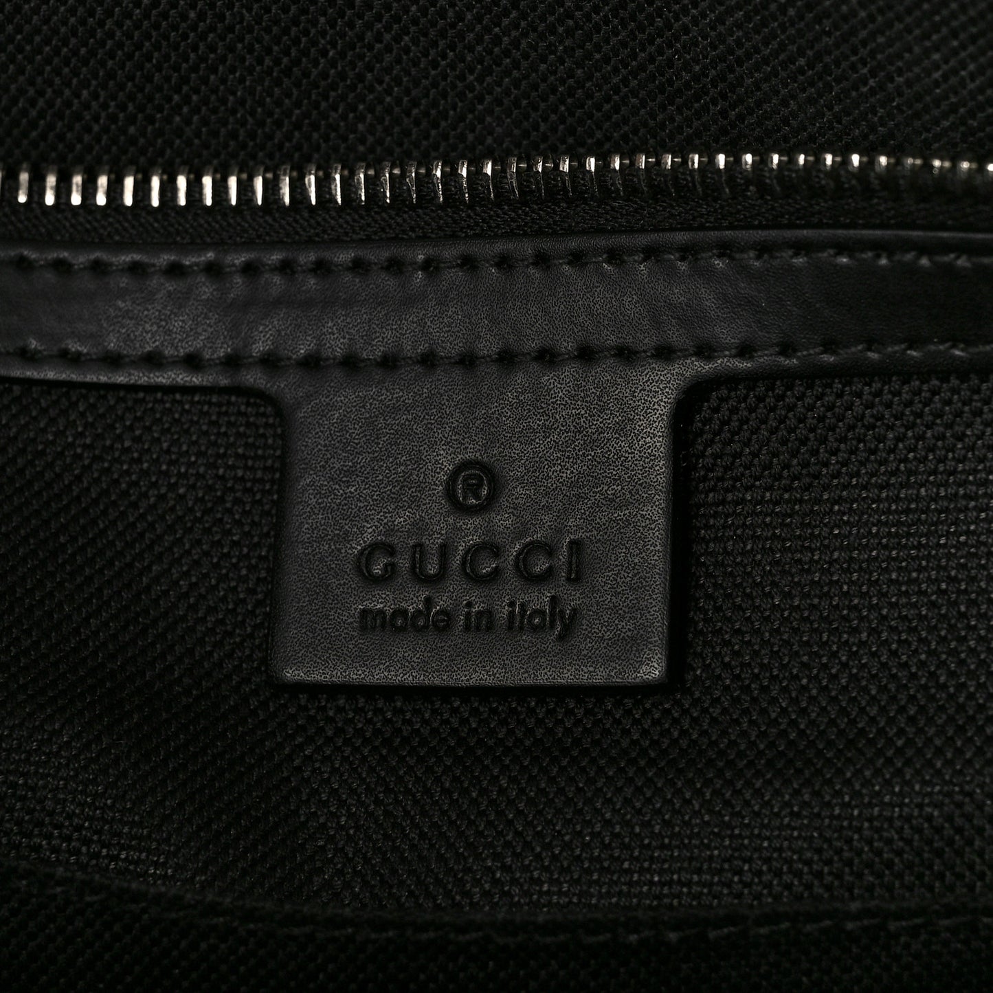 GG Supreme Monogram Appia Calfskin Web Briefcase Black