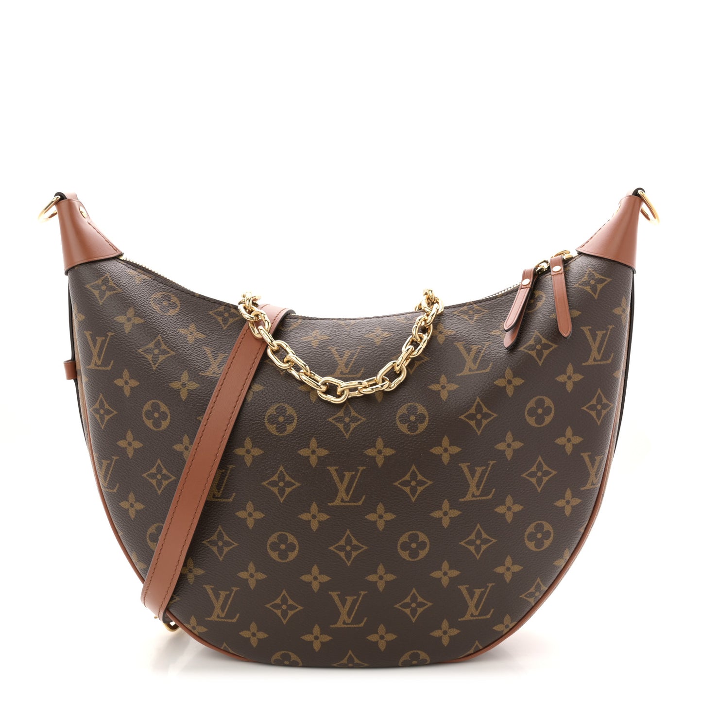 Reverse Monogram Loop Hobo