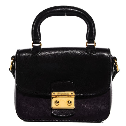 Miu Miu Goatskin Madras Bi-Color Mini Crossbody Bag Viola Iris 1 of 7