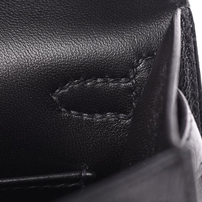 Hermes Chevre Mysore Mini Kelly Sellier 20 Black 9 of 25