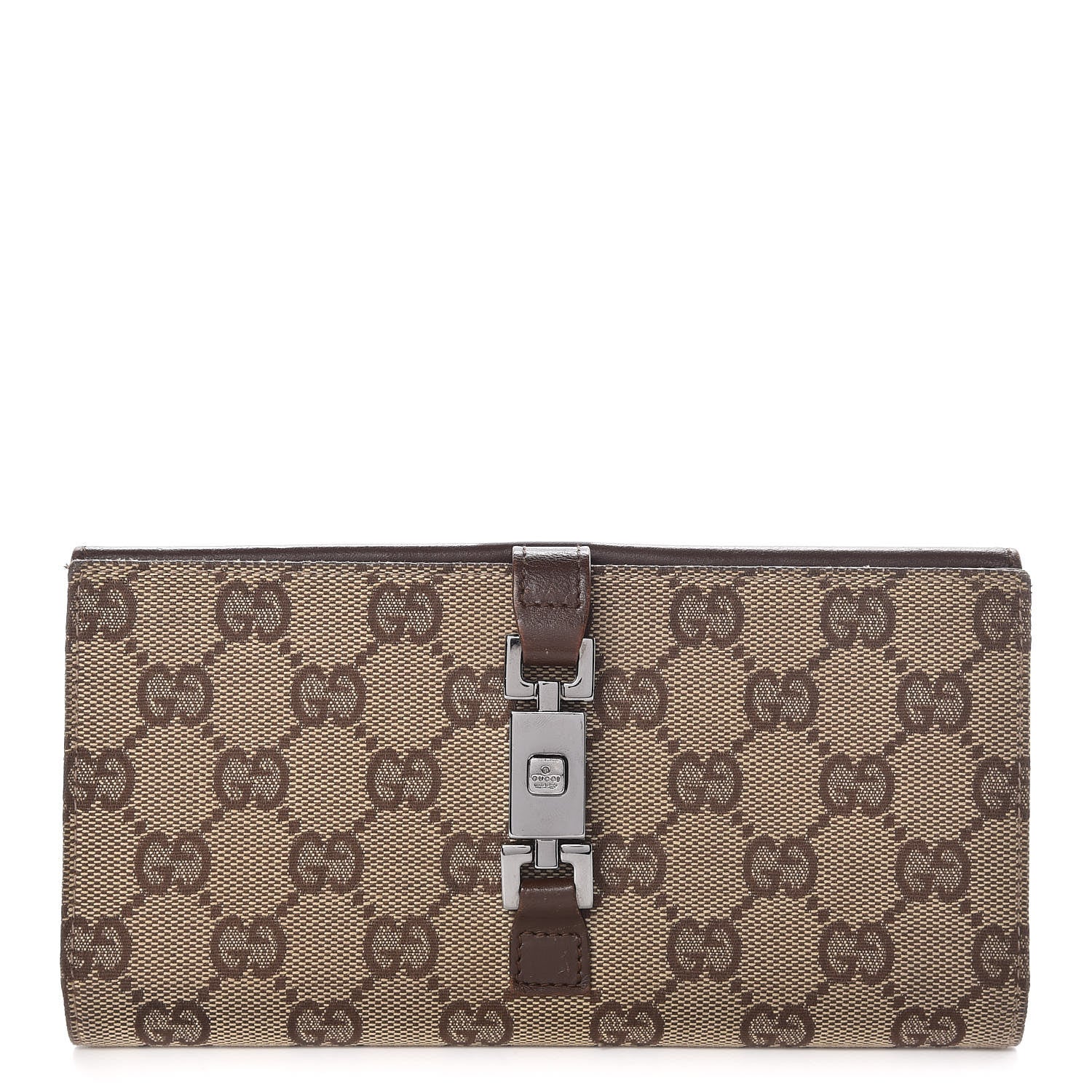Gucci Monogram Calfskin Blake Continental Wallet Dark Brown 1 of 12