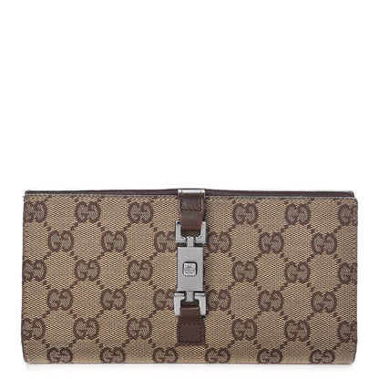 Gucci Monogram Calfskin Blake Continental Wallet Dark Brown 1 of 12