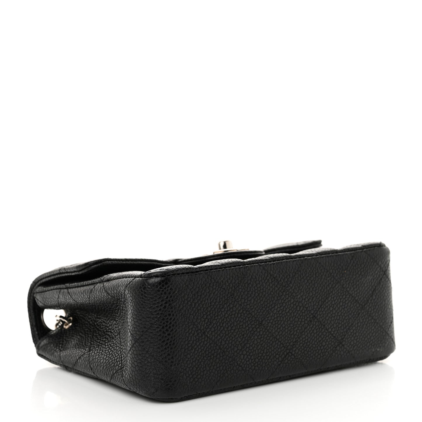 Caviar Quilted Mini Square Flap Black
