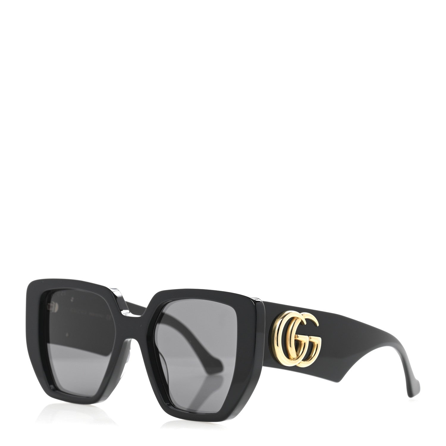 Gucci Acetate Square Frame Sunglasses GG0956S Black 1 of 10