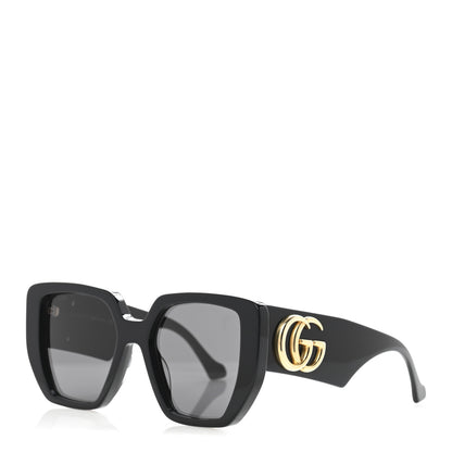 Gucci Acetate Square Frame Sunglasses GG0956S Black 1 of 10