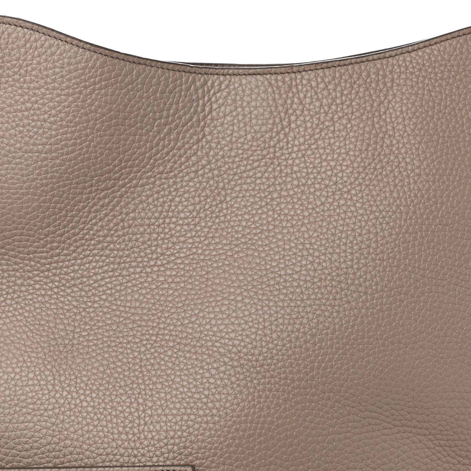 Tom Ford Pebbled Calfskin Large Alix Padlock Zip Hobo Bag Taupe 8 of 10