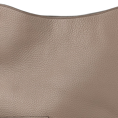 Tom Ford Pebbled Calfskin Large Alix Padlock Zip Hobo Bag Taupe 8 of 10