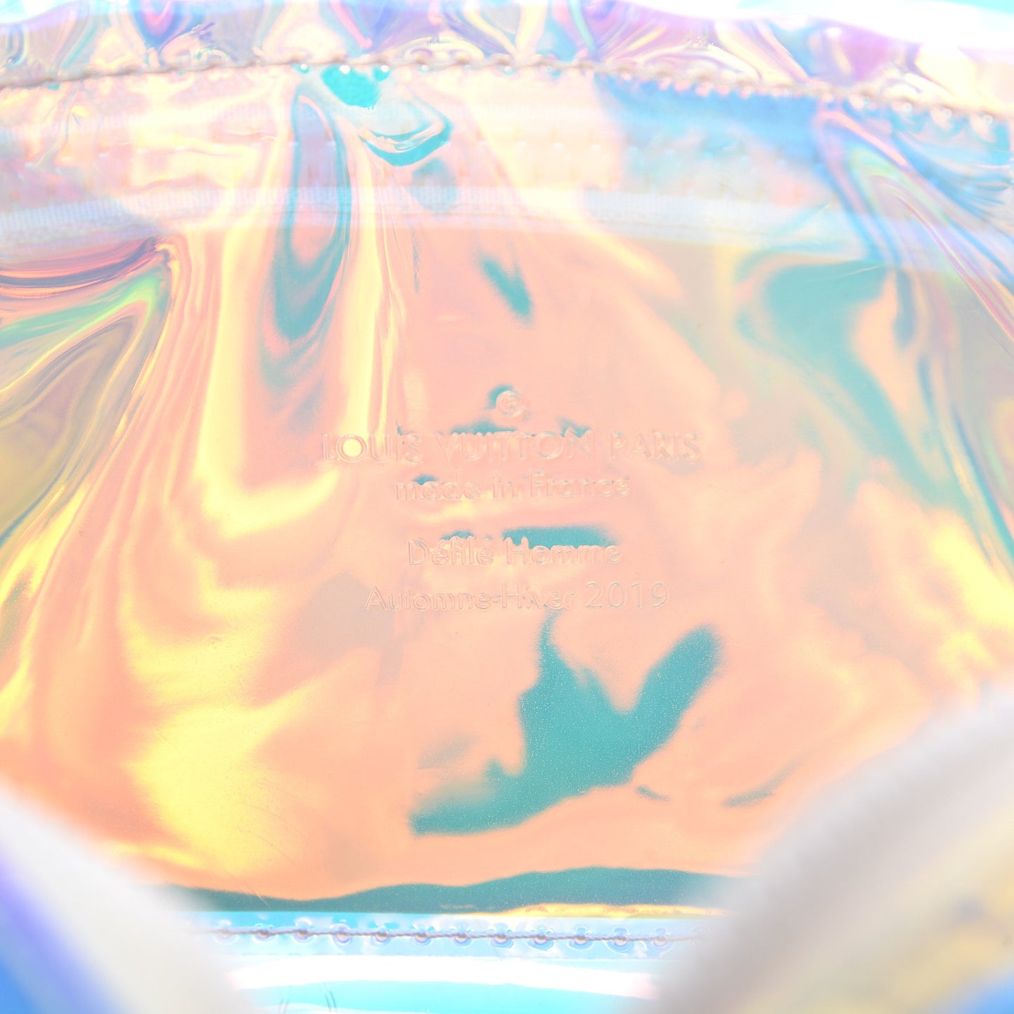 PVC Monogram Pochette Volga Iridescent Prism