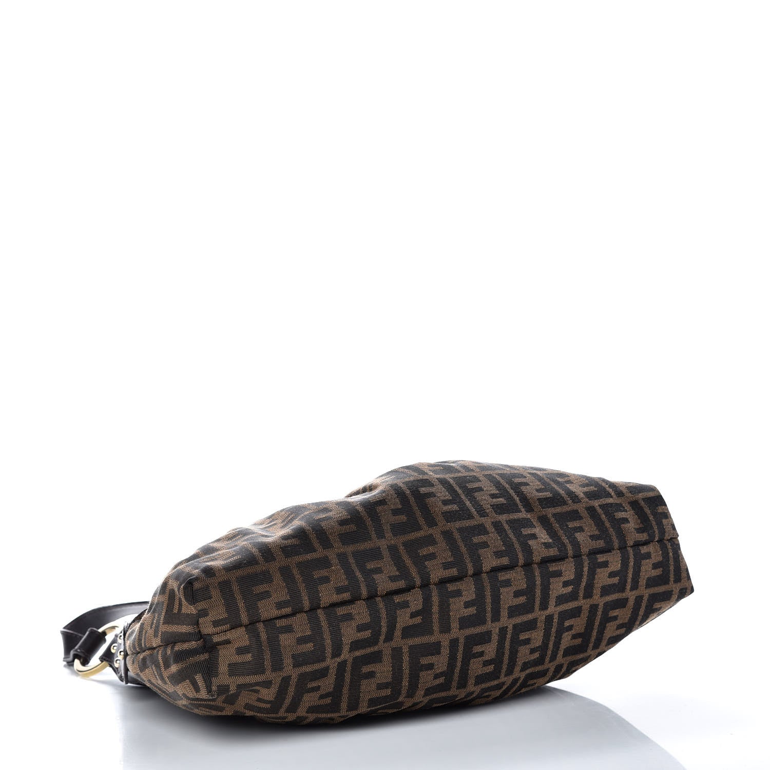 Fendi Zucca Cuoio Lucido Chef Hobo Tobacco Moro 4 of 9
