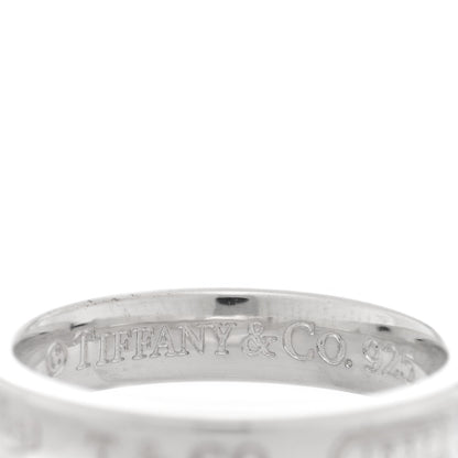 Tiffany Sterling Silver Narrow 1837 Band Ring 51 5.75 4 of 4