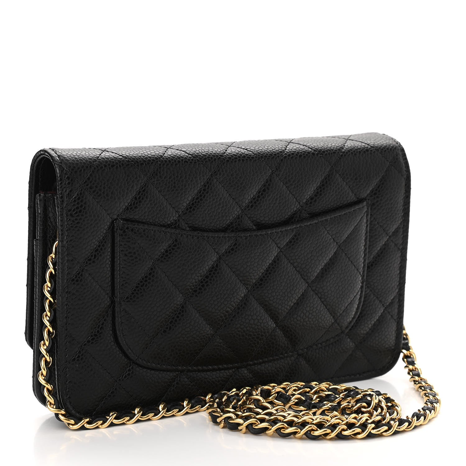 Chanel Caviar Quilted Wallet On Chain WOC Black 2 of 11