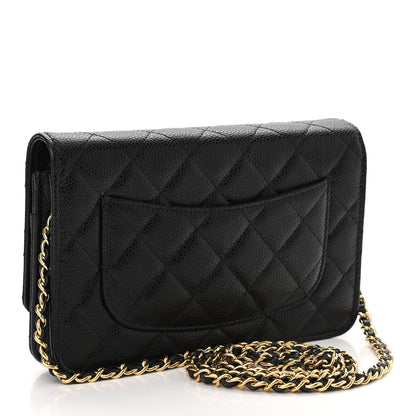 Chanel Caviar Quilted Wallet On Chain WOC Black 2 of 11