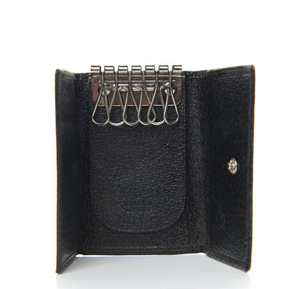 Gucci Calfskin Square G 6 Key Holder Case Black 4 of 7