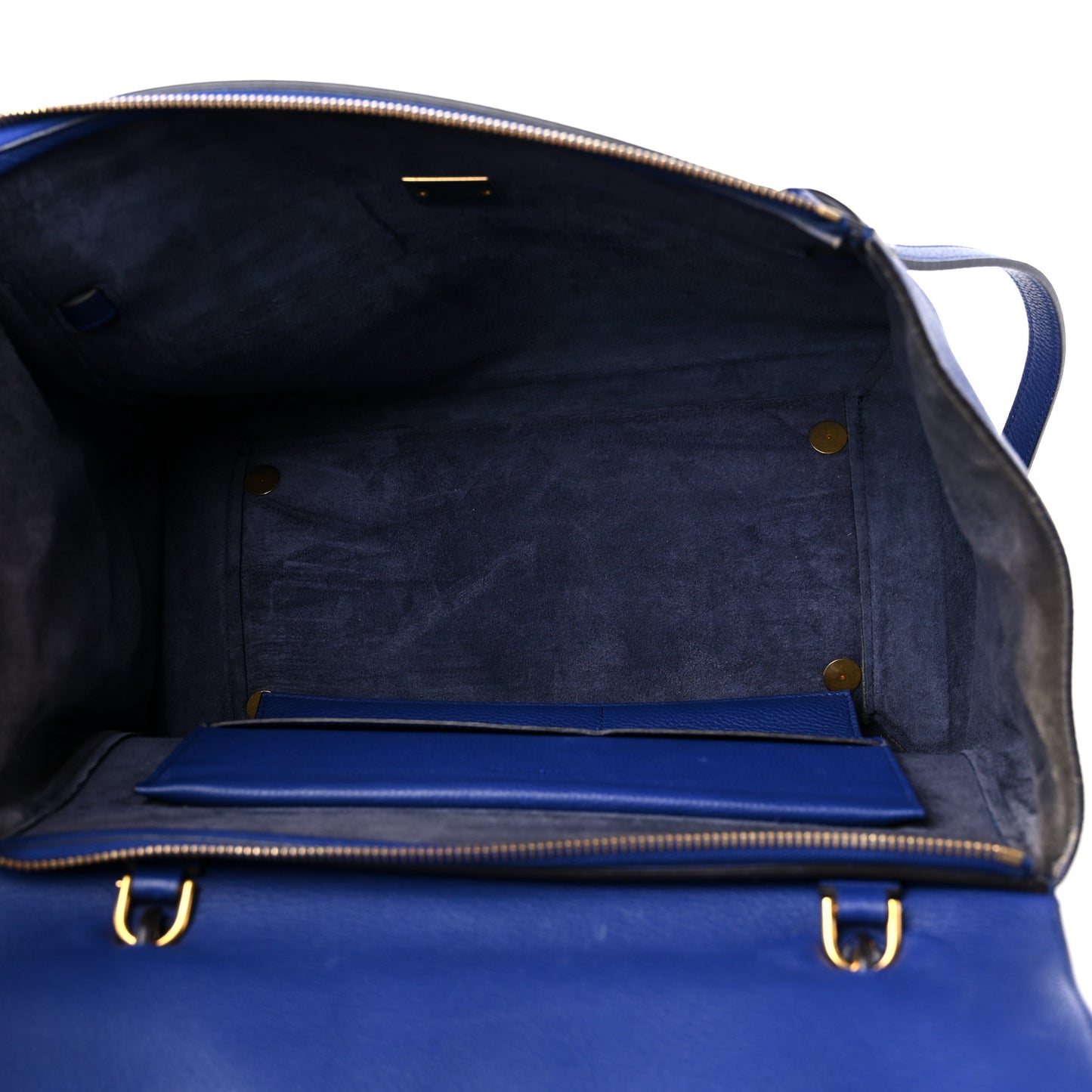 Grained Calfskin Small Belt Bag Indigo