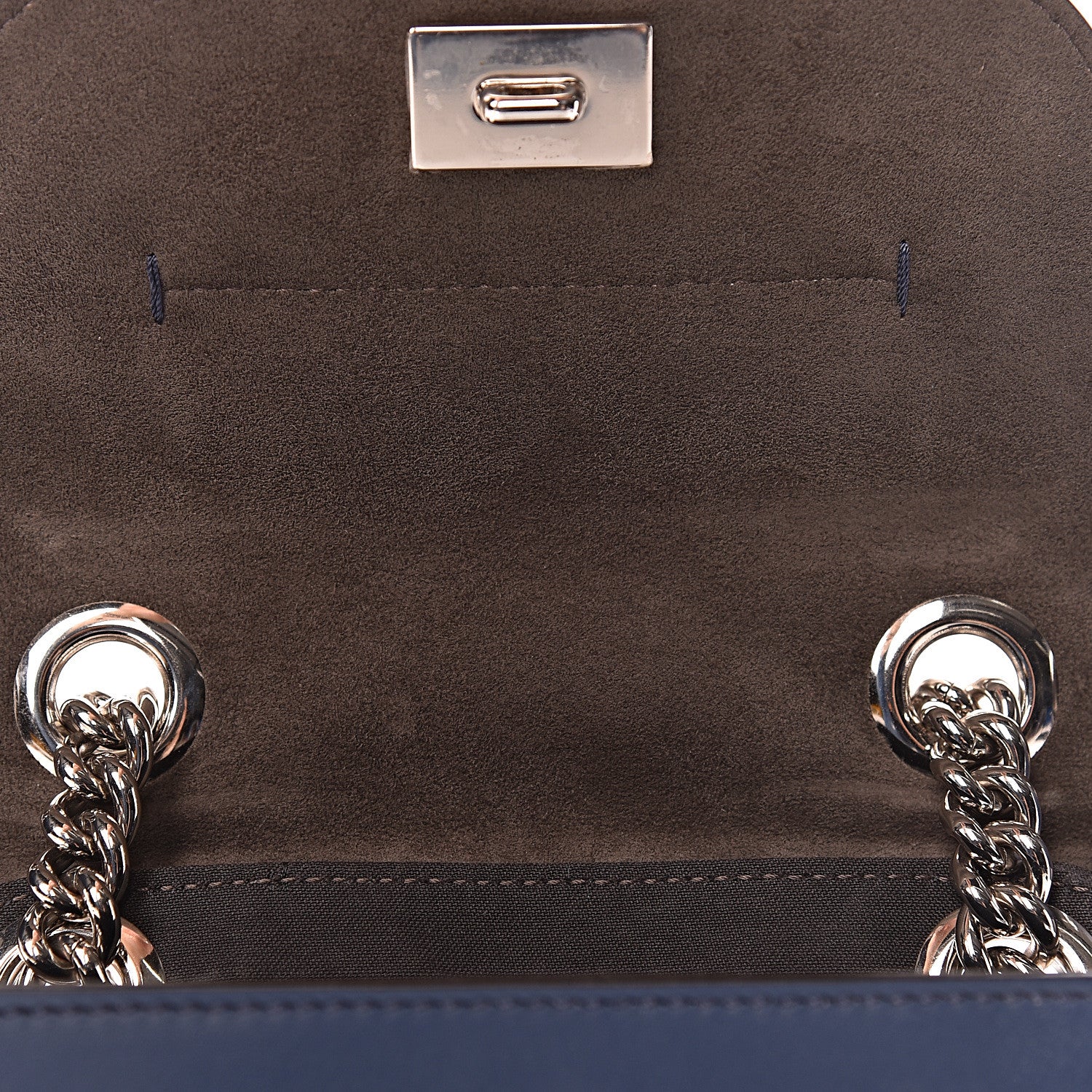 Fendi Vitello Century Opaco Mini Back to School Backpack Blu Scuro 9 of 29