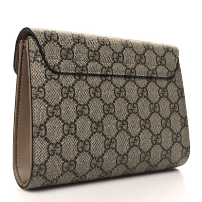 Gucci GG Supreme Monogram Dionysus Clutch Taupe 3 of 11