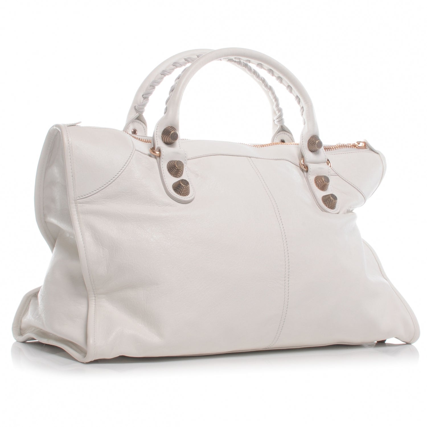 Balenciaga Agneau Giant 21 Rose Gold Hardware Work White Light 3 of 7