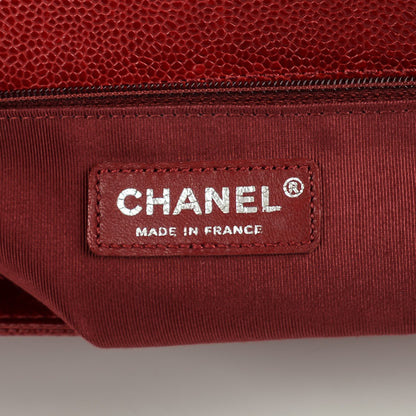 Chanel Caviar Quilted New Medium Boy Flap Dark Red 6 of 8