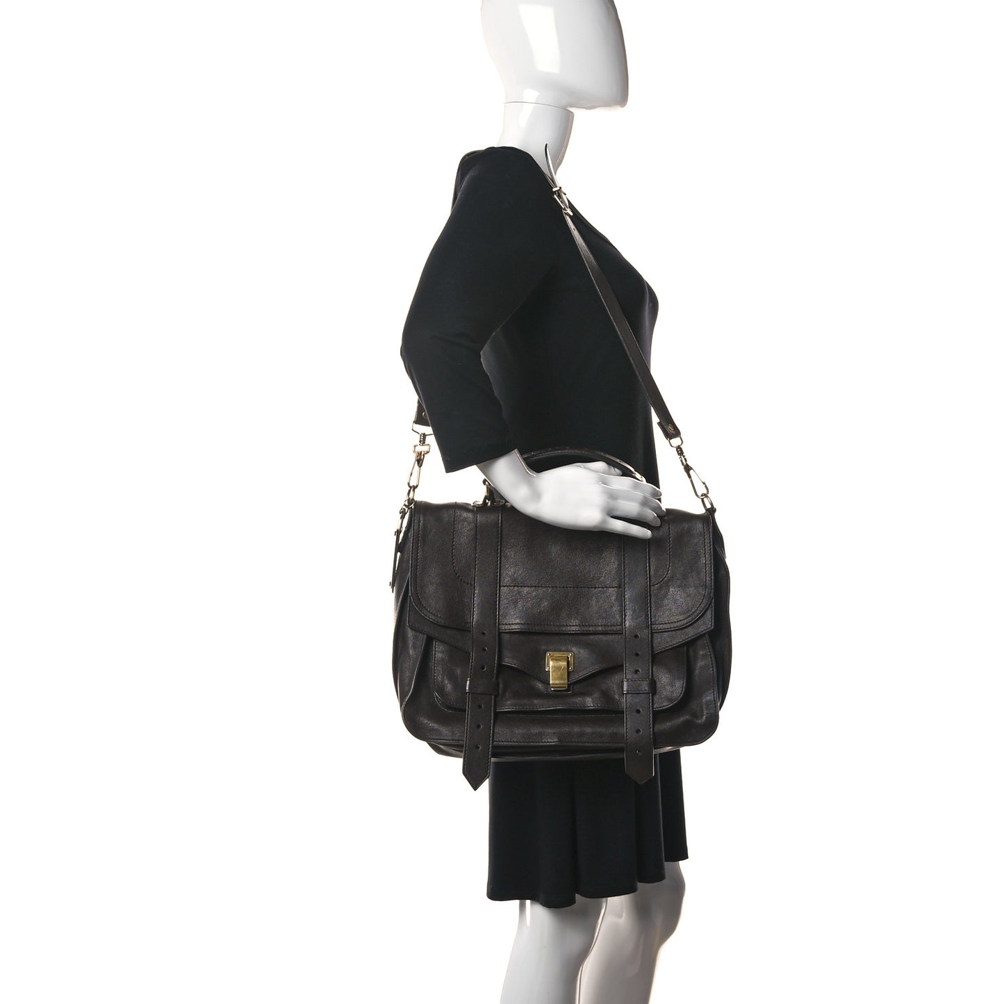 Lambskin Large PS1 Satchel Chocolate