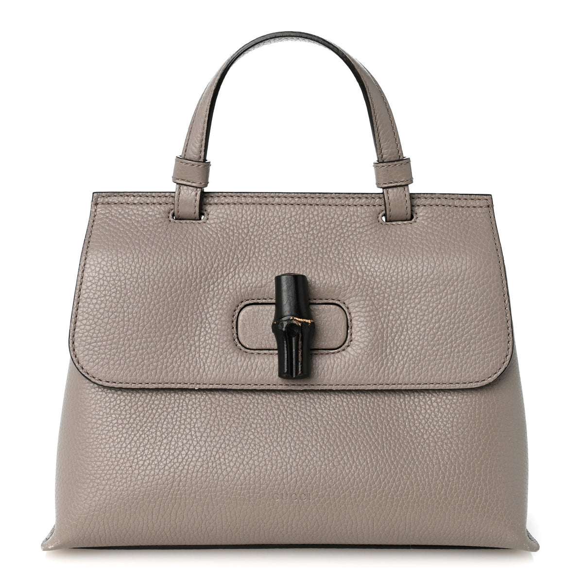 Cellarius Calfskin Small Bamboo Daily Top Handle Bag Storm Grey