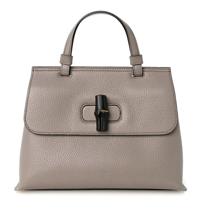 Gucci Cellarius Calfskin Small Bamboo Daily Top Handle Bag Storm Grey 1 of 10