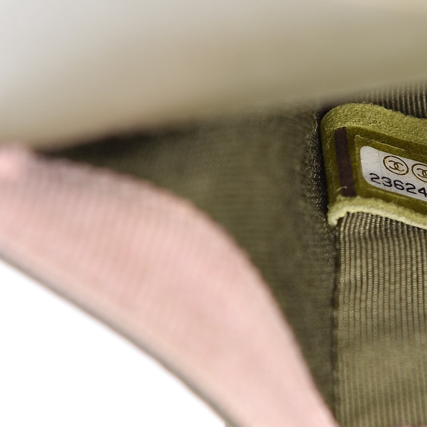 Lambskin Quilted Small Boy Flap Khaki