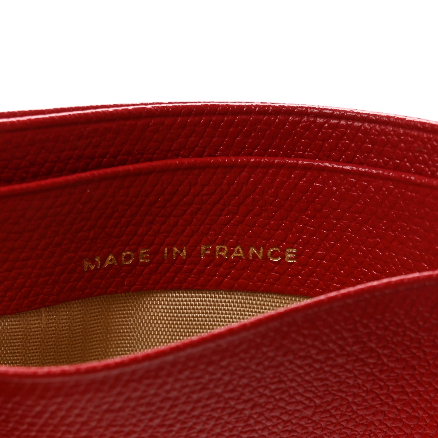 Caviar CC Button Card Holder Red