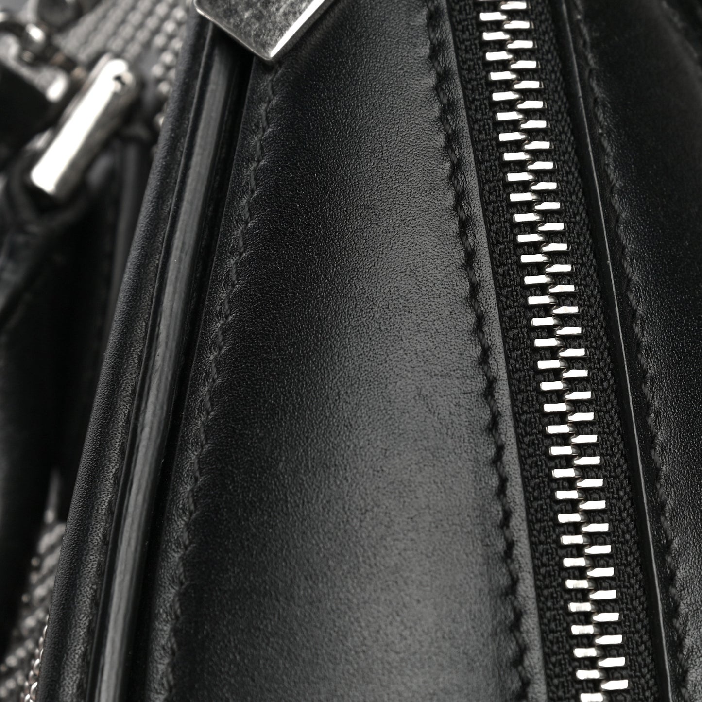 Calfskin Studded Mini Heroine Top Handle Bag Black