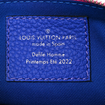 Louis Vuitton Taurillon Illusion Trio Pouch Bleu Rose 6 of 11