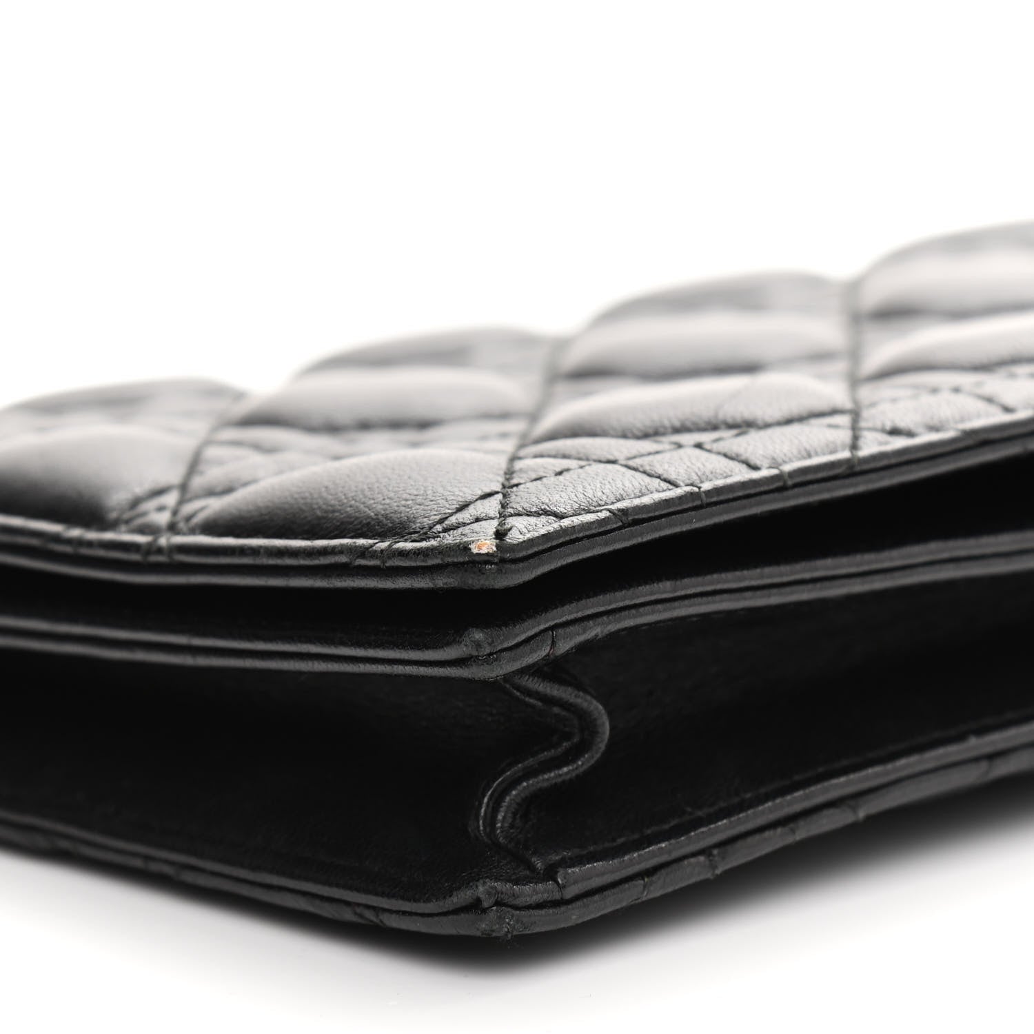 Christian Dior Lambskin Cannage Lady Dior Convertible Clutch Black 8 of 14