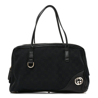 Gucci Monogram Medium New Britt Boston Black 1 of 10