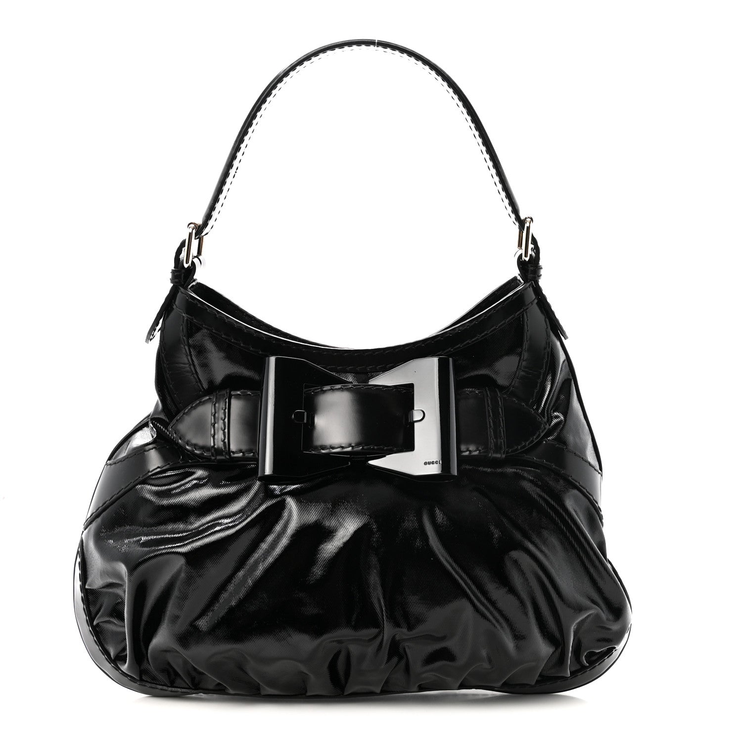 Gucci Dialux Queen Bow Hobo Black 1 of 10