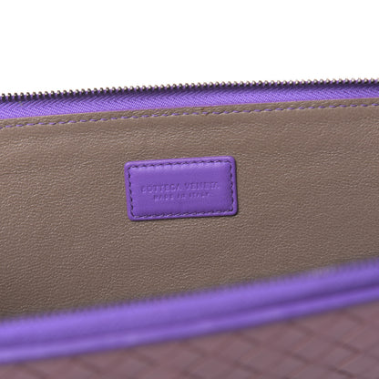 Bottega Veneta Nappa Intrecciato Flat Zip Pouch Deco Rose Corot 6 of 9