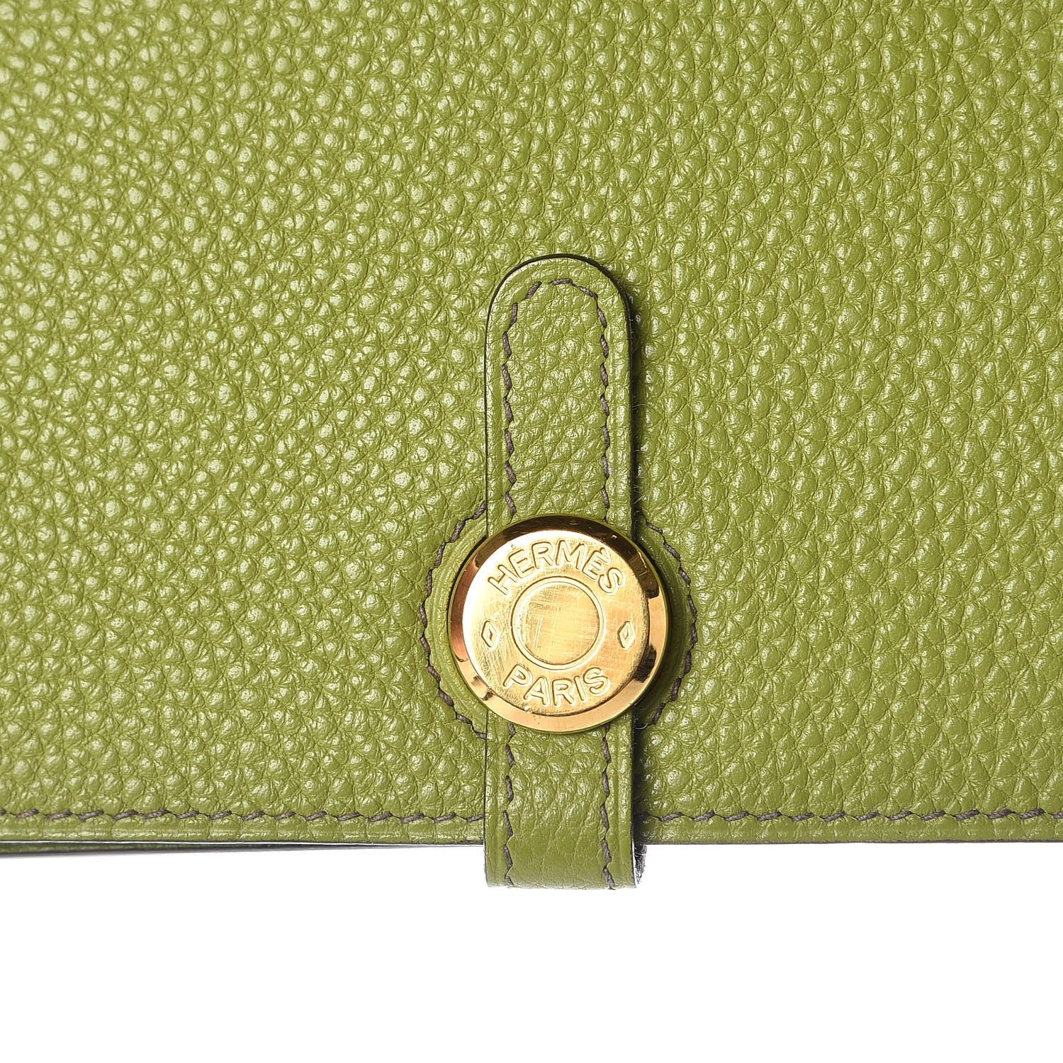 Hermes Togo Dogon Duo Wallet Vert Anis 11 of 13