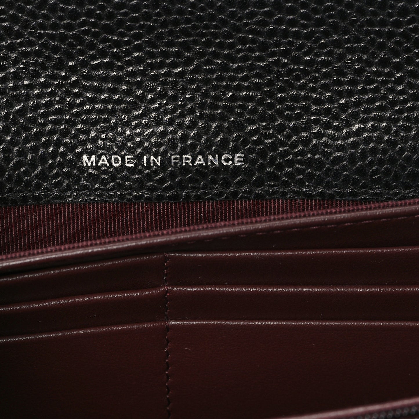 Caviar Quilted Large Gusset Flap Wallet Black