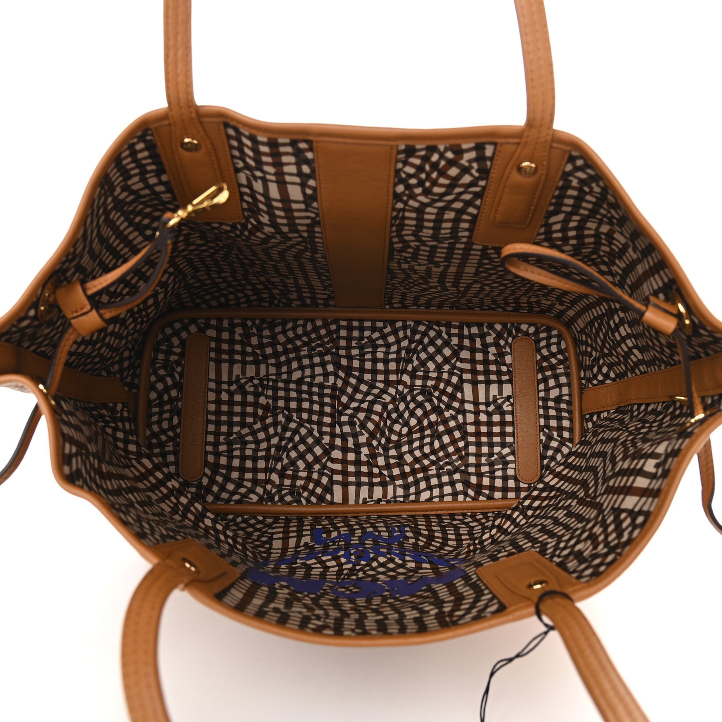 Visetos Medium Liz Reversible Shopper Tote Cognac