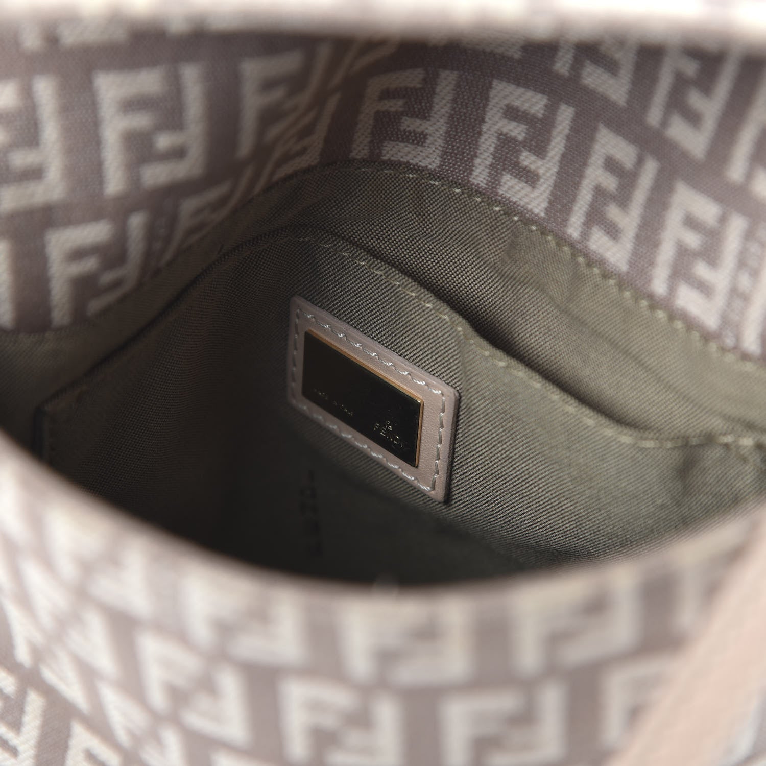 Fendi Zucchino Vitello Tube Messenger Bag Cipria Teint Cipria 8 of 11