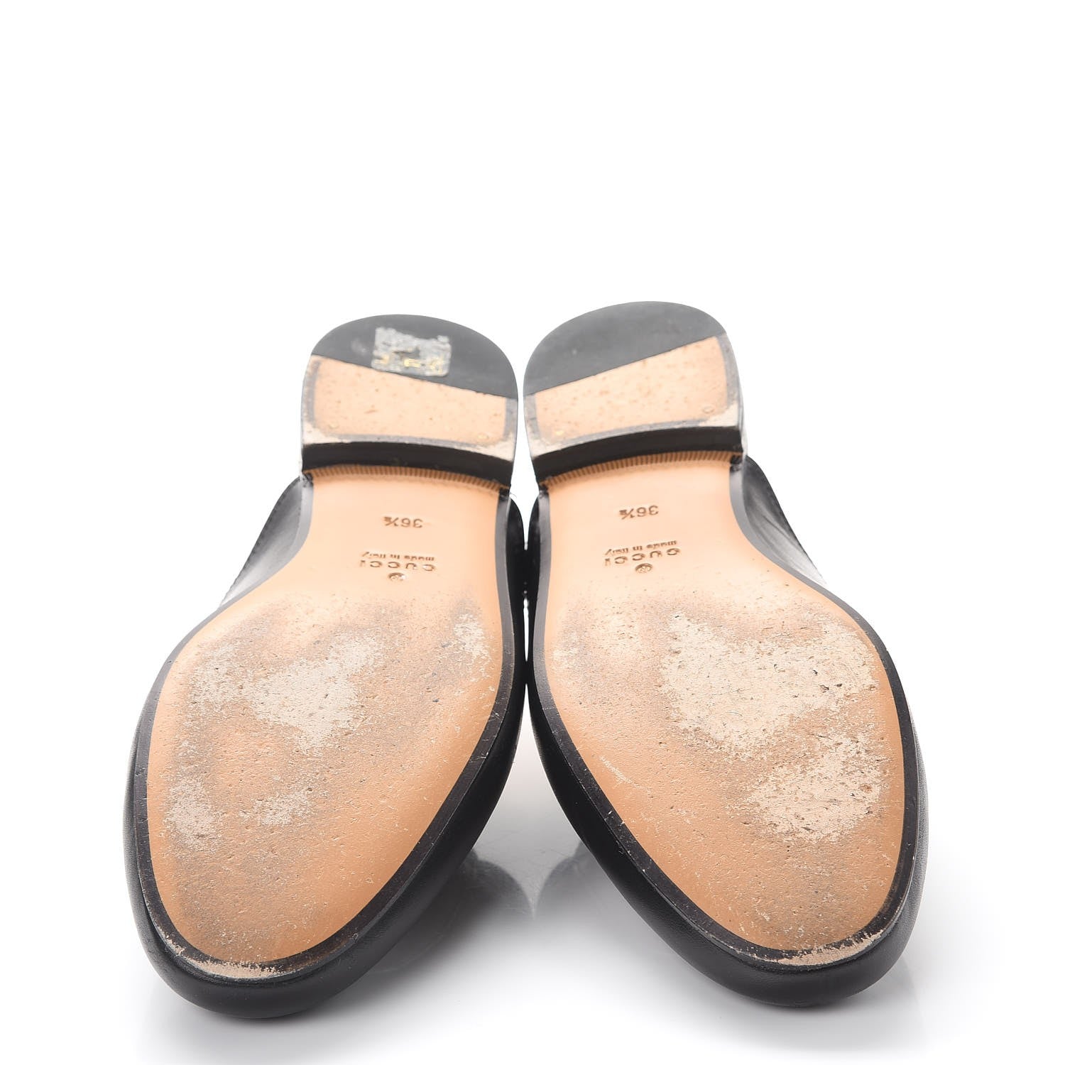 Gucci Calfskin Flower Embroidered Princetown Slippers 36.5 Black 7 of 10