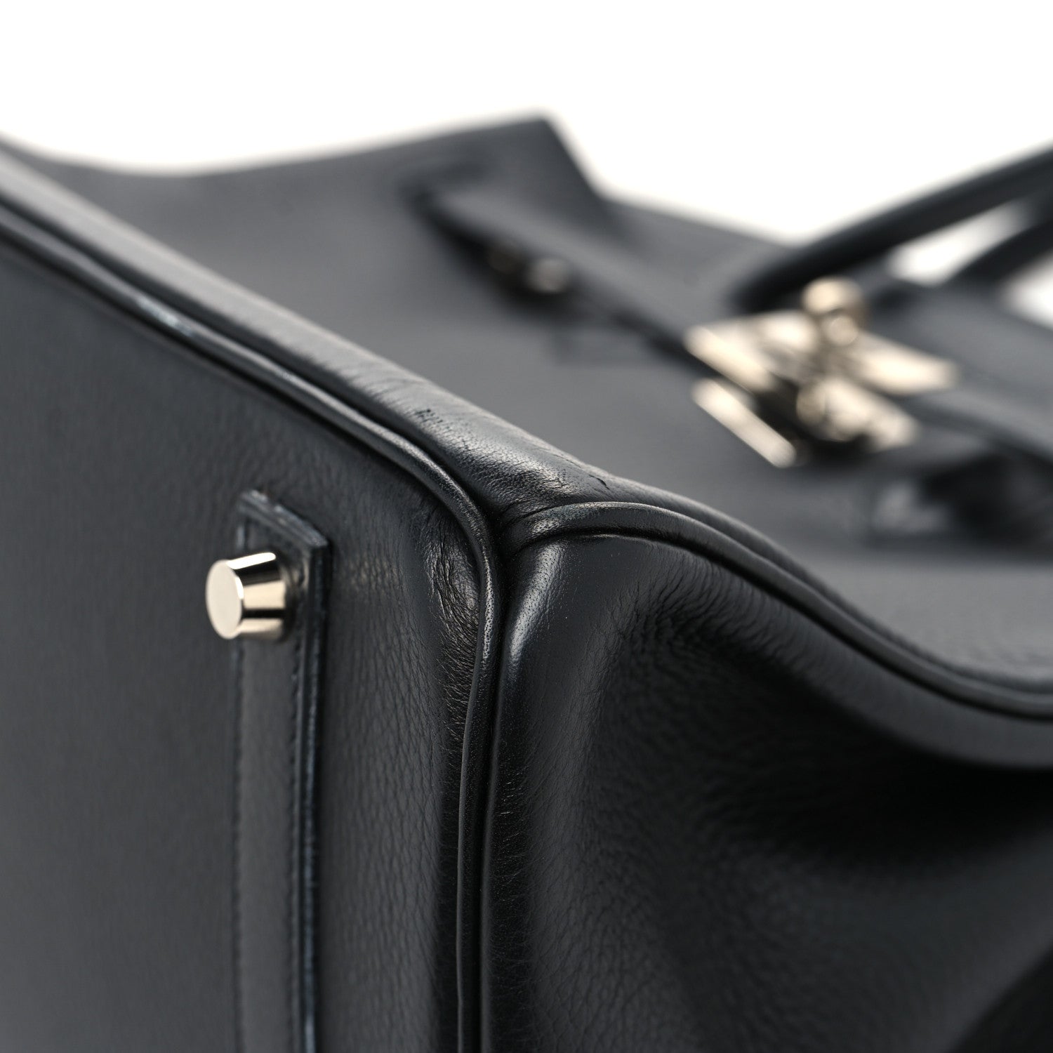 Hermes Taurillon Clemence Birkin 35 Black 10 of 14
