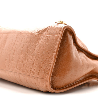 Balenciaga Agneau Arena Gold Hardware Medium Le City Camel 10 of 15